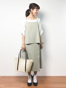 内山陽菜さん（レディース・149cm）の夏コーディネート