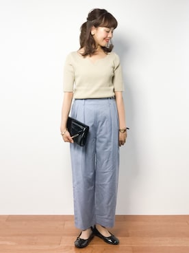 内山陽菜さん（レディース・149cm）の夏コーディネート