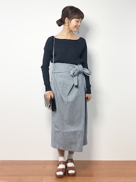 内山陽菜さん（レディース・149cm）の夏コーディネート