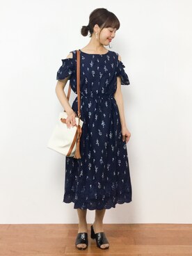 内山陽菜さん(レディース・149cm)の夏コーディネート