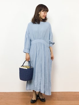 内山陽菜さん(レディース・149cm)の夏コーディネート