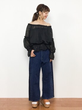 内山陽菜さん（レディース・149cm）の夏コーディネート