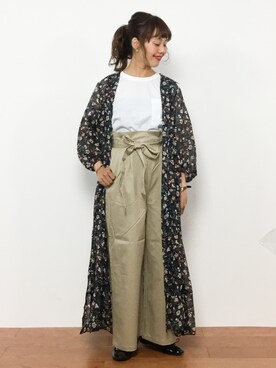 内山陽菜さん（レディース・149cm）の夏コーディネート