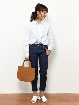 内山陽菜さん（レディース・149cm）の夏コーディネート