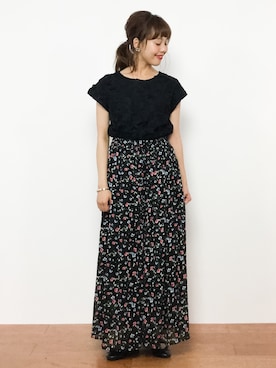 内山陽菜さん（レディース・149cm）の夏コーディネート