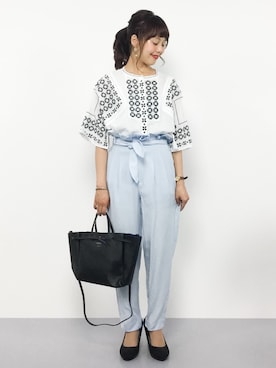 内山陽菜さん（レディース・149cm）の夏コーディネート