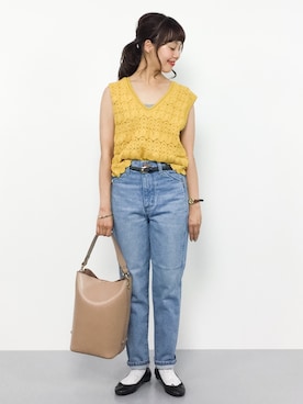 内山陽菜さん(レディース・149cm)の夏コーディネート