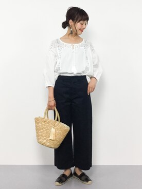 内山陽菜さん（レディース・149cm）の夏コーディネート