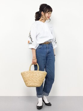 内山陽菜さん（レディース・149cm）の夏コーディネート