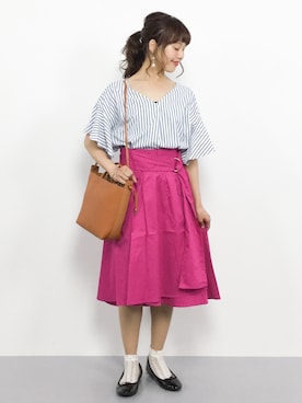 内山陽菜さん（レディース・149cm）の夏コーディネート