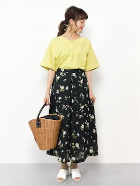 内山陽菜さん(レディース・149cm)の夏コーディネート