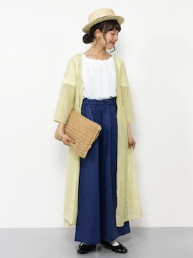 内山陽菜さん（レディース・149cm）の夏コーディネート