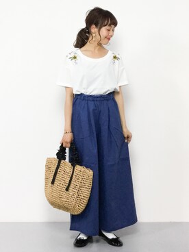 内山陽菜さん（レディース・149cm）の夏コーディネート