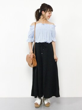 内山陽菜さん（レディース・149cm）の夏コーディネート