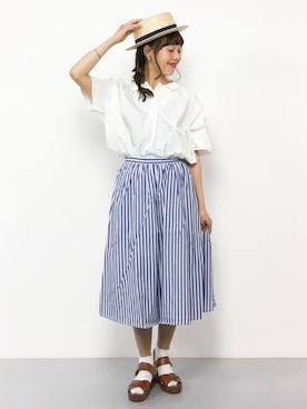 「Te chichi TERRASSE（テチチテラス）のアイテム」を使った、内山陽菜さん（レディース・149cm）の夏コーディネート