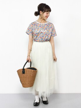 内山陽菜さん(レディース・149cm)の夏コーディネート