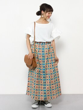 内山陽菜さん（レディース・149cm）の夏コーディネート