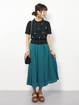 内山陽菜さん(レディース・149cm)の夏コーディネート