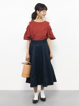 内山陽菜さん（レディース・149cm）の夏コーディネート