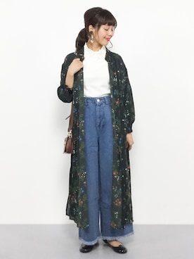 内山陽菜さん(レディース・149cm)の夏コーディネート