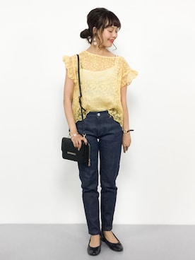 内山陽菜さん（レディース・149cm）の夏コーディネート