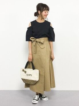 内山陽菜さん（レディース・149cm）の夏コーディネート