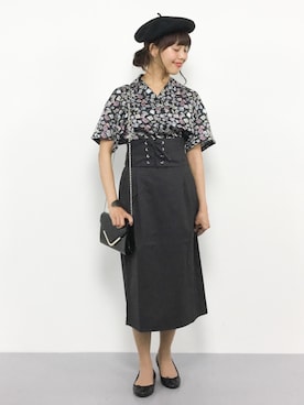 内山陽菜さん（レディース・149cm）の夏コーディネート