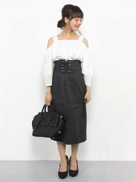 内山陽菜さん（レディース・149cm）の夏コーディネート