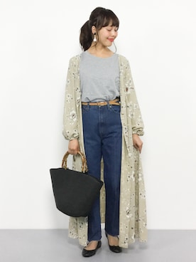 内山陽菜さん（レディース・149cm）の夏コーディネート