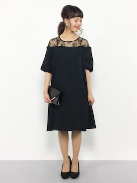 「Luxe brille（リュクスブリエ）のアイテム」を使った、内山陽菜さん（レディース・149cm）の夏コーディネート