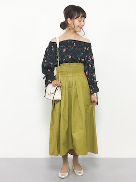 内山陽菜さん（レディース・149cm）の夏コーディネート