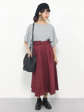 内山陽菜さん（レディース・149cm）の夏コーディネート