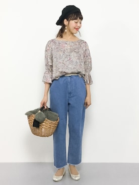 「kakatoo（カカトゥ）のアイテム」を使った、内山陽菜さん（レディース・149cm）の秋コーディネート