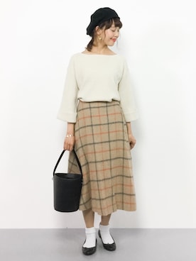 内山陽菜さん(レディース・149cm)の秋コーディネート