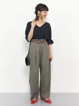 内山陽菜さん(レディース・149cm)の秋コーディネート