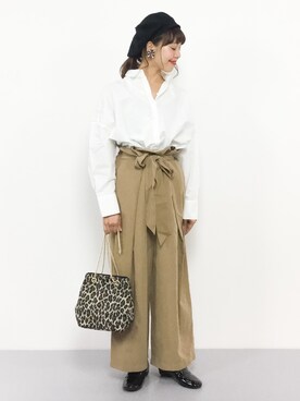 内山陽菜さん（レディース・149cm）の秋コーディネート