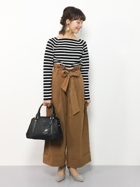 「Spick & Span（スピックアンドスパン）の【FIORELLI 】別注2Wayバッグ◆	（ショルダーバッグ）」を使った、内山陽菜さん（レディース・149cm）の秋コーディネート