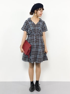 内山陽菜さん(レディース・149cm)の秋コーディネート