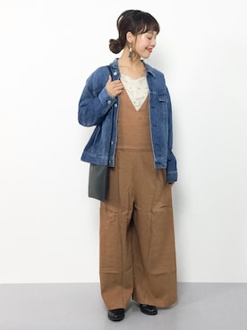 内山陽菜さん（レディース・149cm）の秋コーディネート