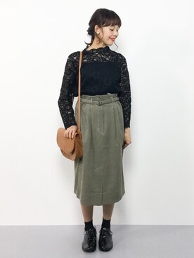 内山陽菜さん（レディース・149cm）の秋コーディネート