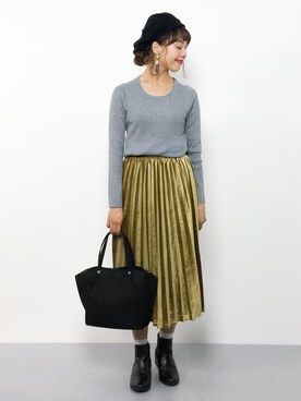 「SHIPS Days（シップスデイズ）のアイテム」を使った、内山陽菜さん（レディース・149cm）の秋コーディネート