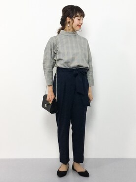 内山陽菜さん（レディース・149cm）の秋コーディネート