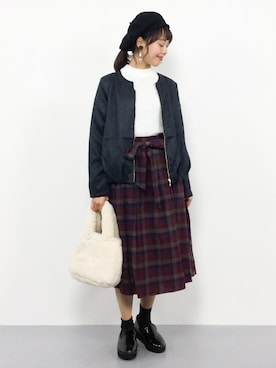 内山陽菜さん(レディース・149cm)の秋コーディネート