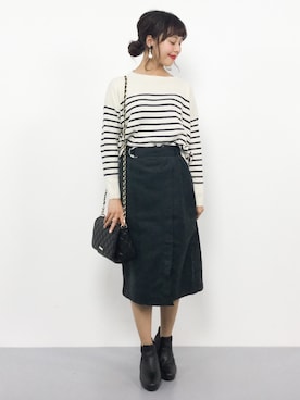 内山陽菜さん(レディース・149cm)の秋コーディネート