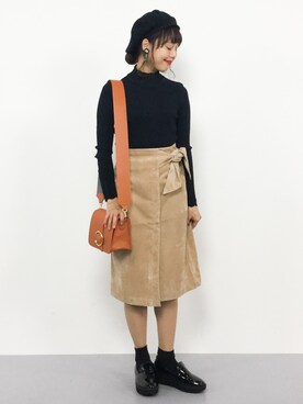 内山陽菜さん（レディース・149cm）の秋コーディネート