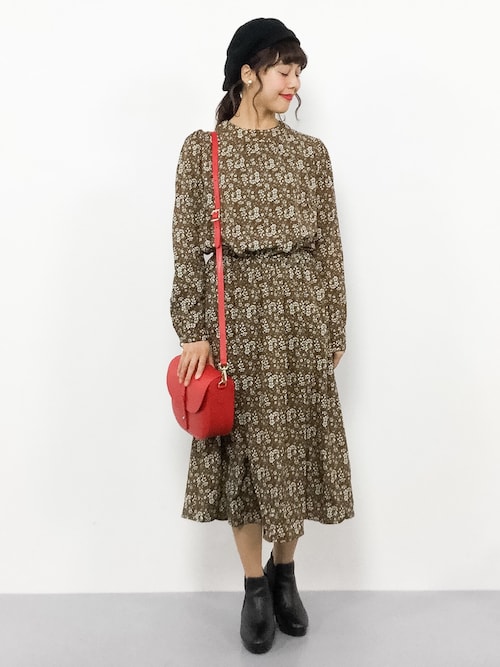 内山陽菜 Zozotown Visのワンピースを使ったコーディネート Wear
