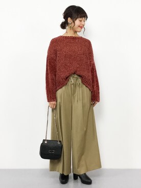 内山陽菜さん(レディース・149cm)の秋コーディネート