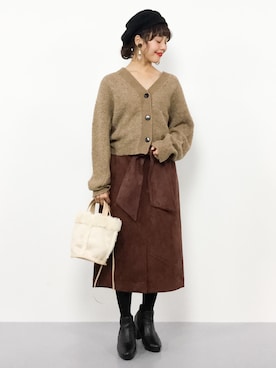 内山陽菜さん(レディース・149cm)の秋コーディネート