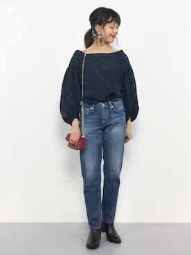 内山陽菜さん(レディース・149cm)の秋コーディネート