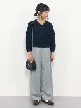 内山陽菜さん（レディース・149cm）の秋コーディネート